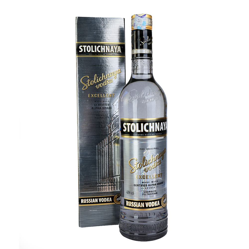 არაყი Stolichnaya Excellent (ყუთით) 40% - 0.7ლ
