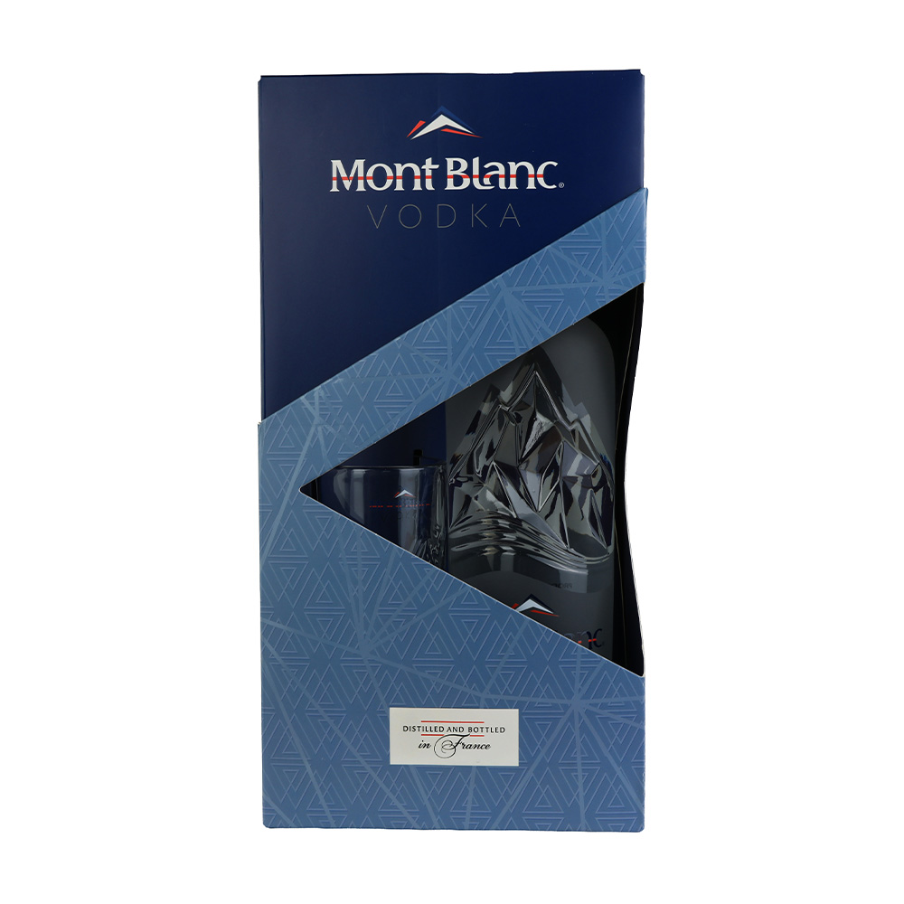 არაყი Mont Blanc 40% (+ ჭიქა) - 1.0ლ