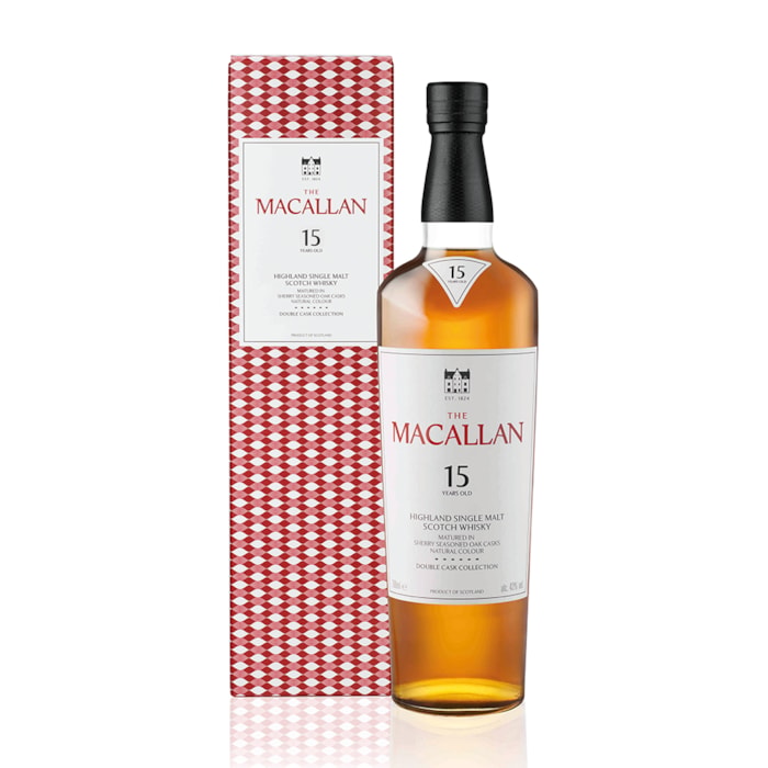 ვისკი The Macallan 15 Y.O. Double cask (ყუთით) 43% - 0.7ლ