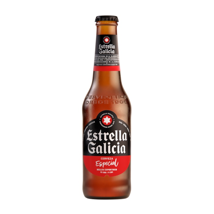 Beer Estrella Galicia Cerveza Especial (Glass) 5.5% - 0.33L