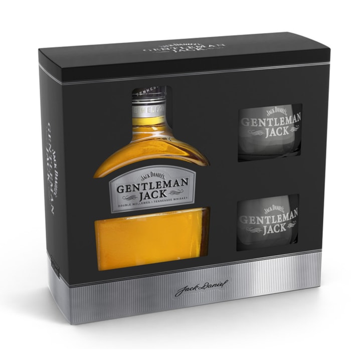 ვისკი Jack Daniels Gentleman 40% (+2 ჭიქა) - 0.7ლ