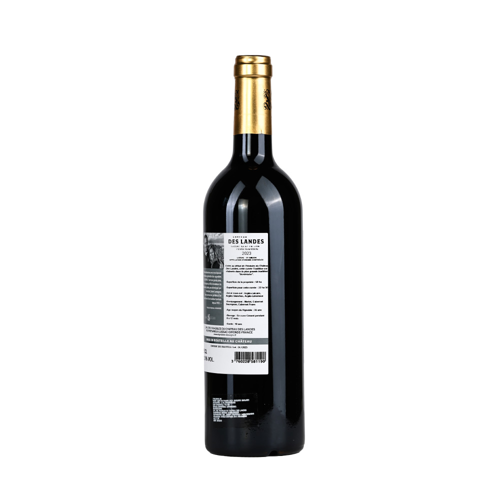 ღვინო Nicolas Lassagne Château des Landes Lussac-Saint-Émilion 12.5% - 0.75ლ