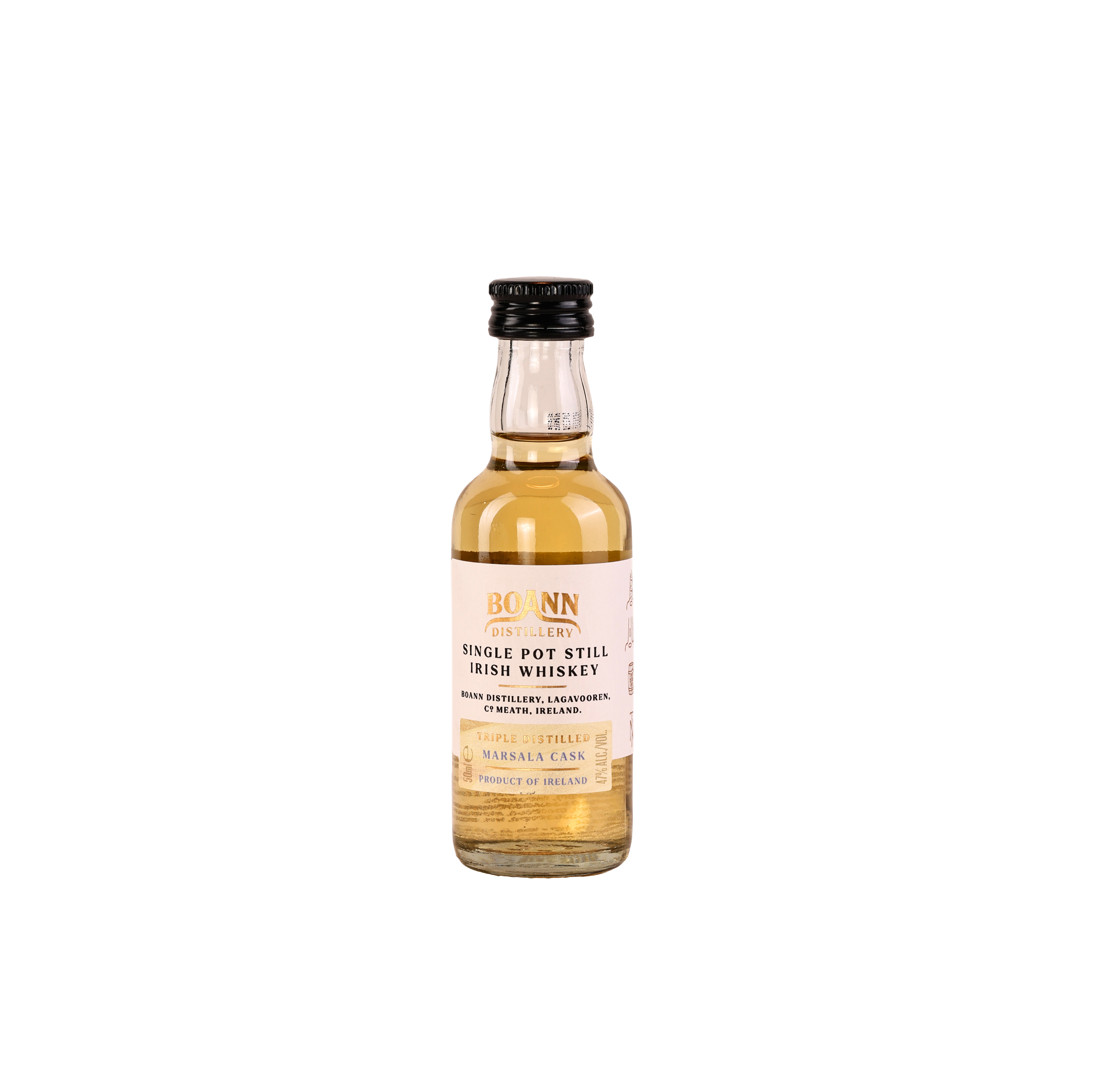 ვისკი Boann Distillery Single Pot Still Marsala Cask 47% - 0.05ლ