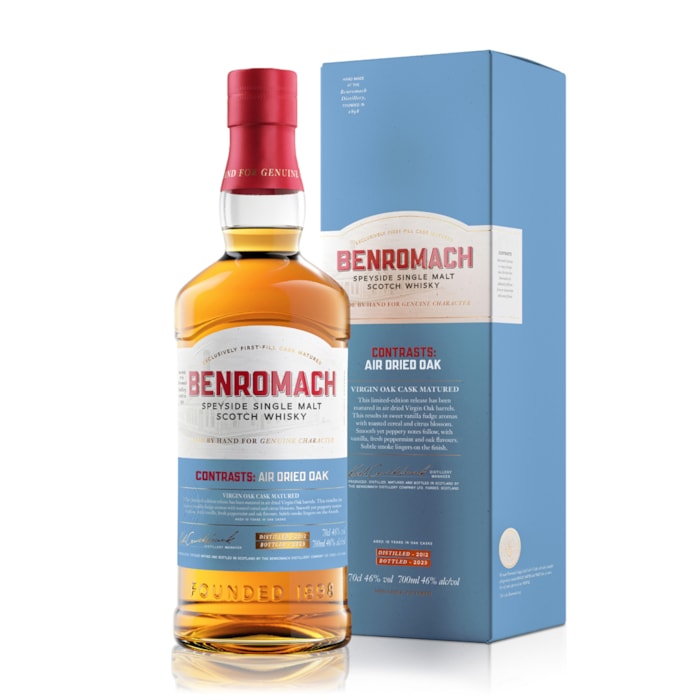 Whisky Benromach Speyside Single Malt Scotch Air Dried Oak (With Box) 46% - 0.7L