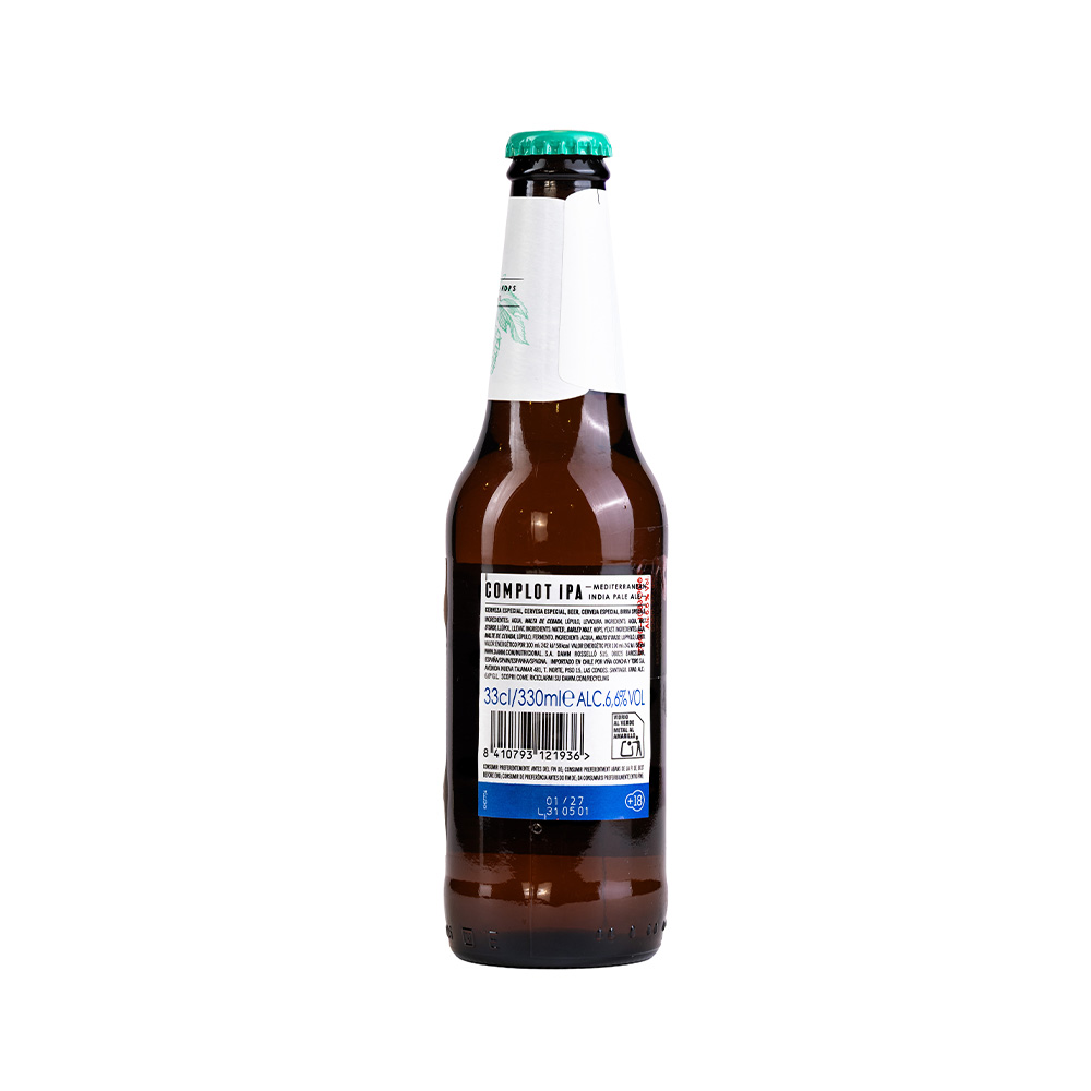 Beer Complot IPA Damm (Glass) 6.6% - 0.33L