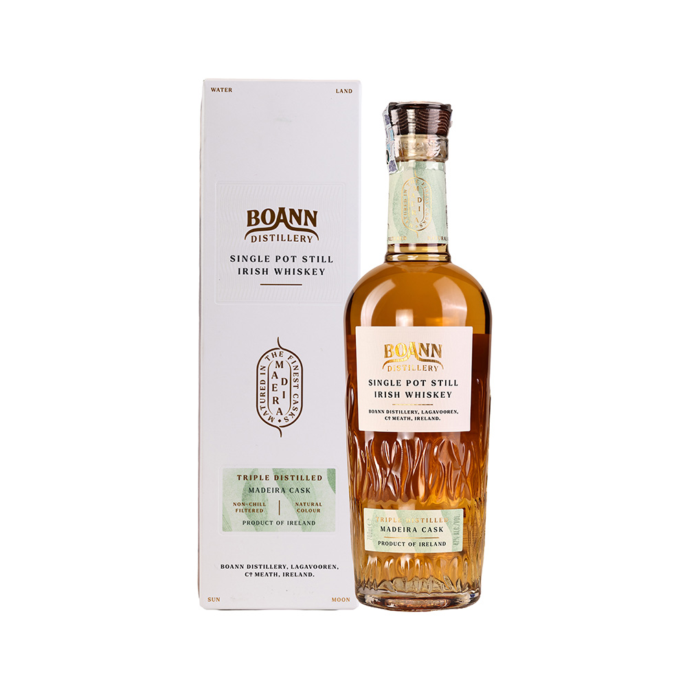 ვისკი Boann Distillery Single Pot Still Madeira Cask (ყუთით) 47% - 0.7ლ