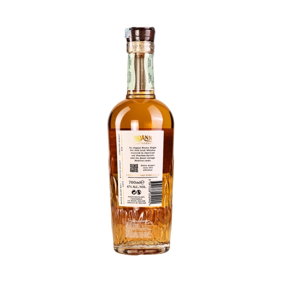 ვისკი Boann Distillery Single Pot Still Madeira Cask (ყუთით) 47% - 0.7ლ