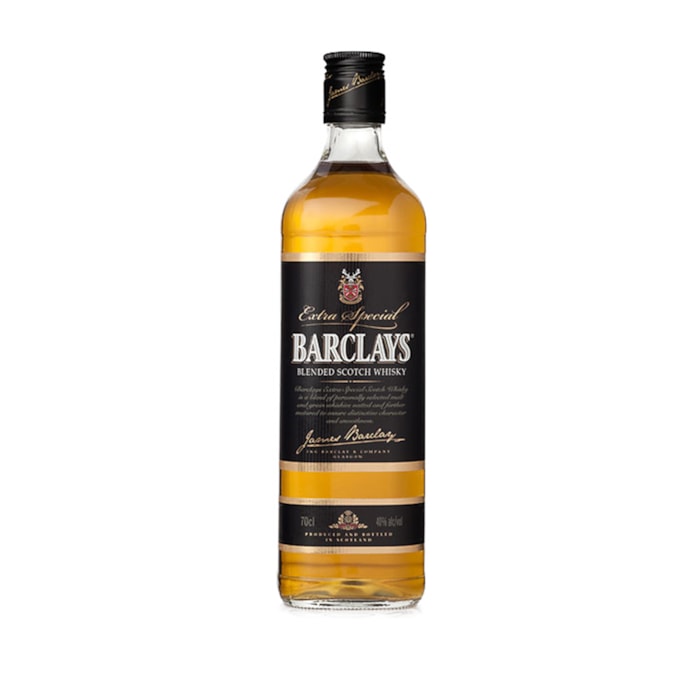 ვისკი Barclays Blended Scotch 3 Y.O. 40% - 0.5ლ
