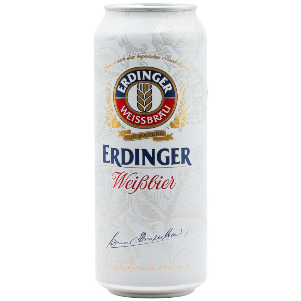 ლუდი Erdinger Weisbier (ქილა) 5.0% - 0.5ლ