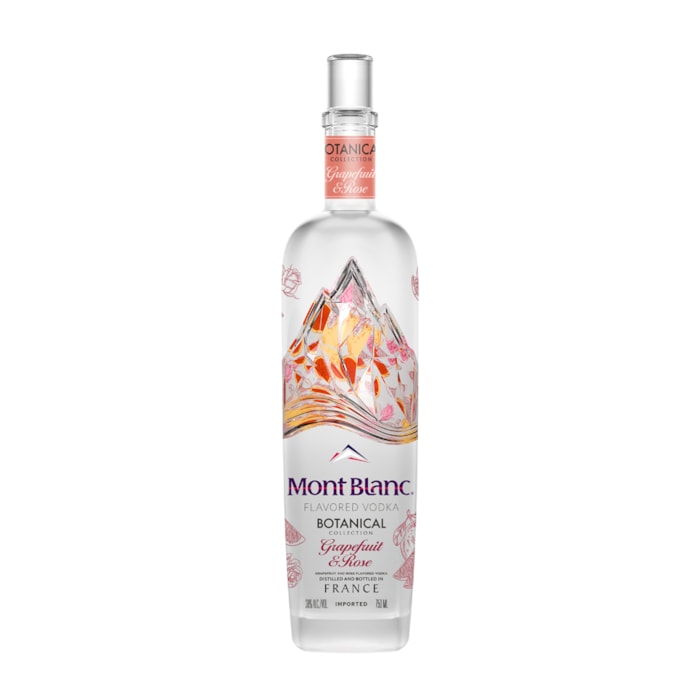 Vodka Mont Blanc Botanical Grapefruit & Rose 38% - 0.75L