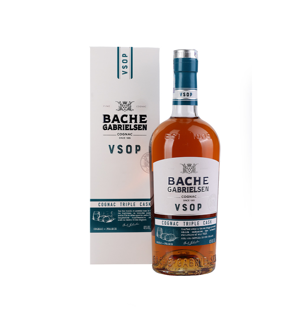 Cognac Bache Gabrielsen V.S.O.P. Triple Cask (With Box) 40% - 0.7L