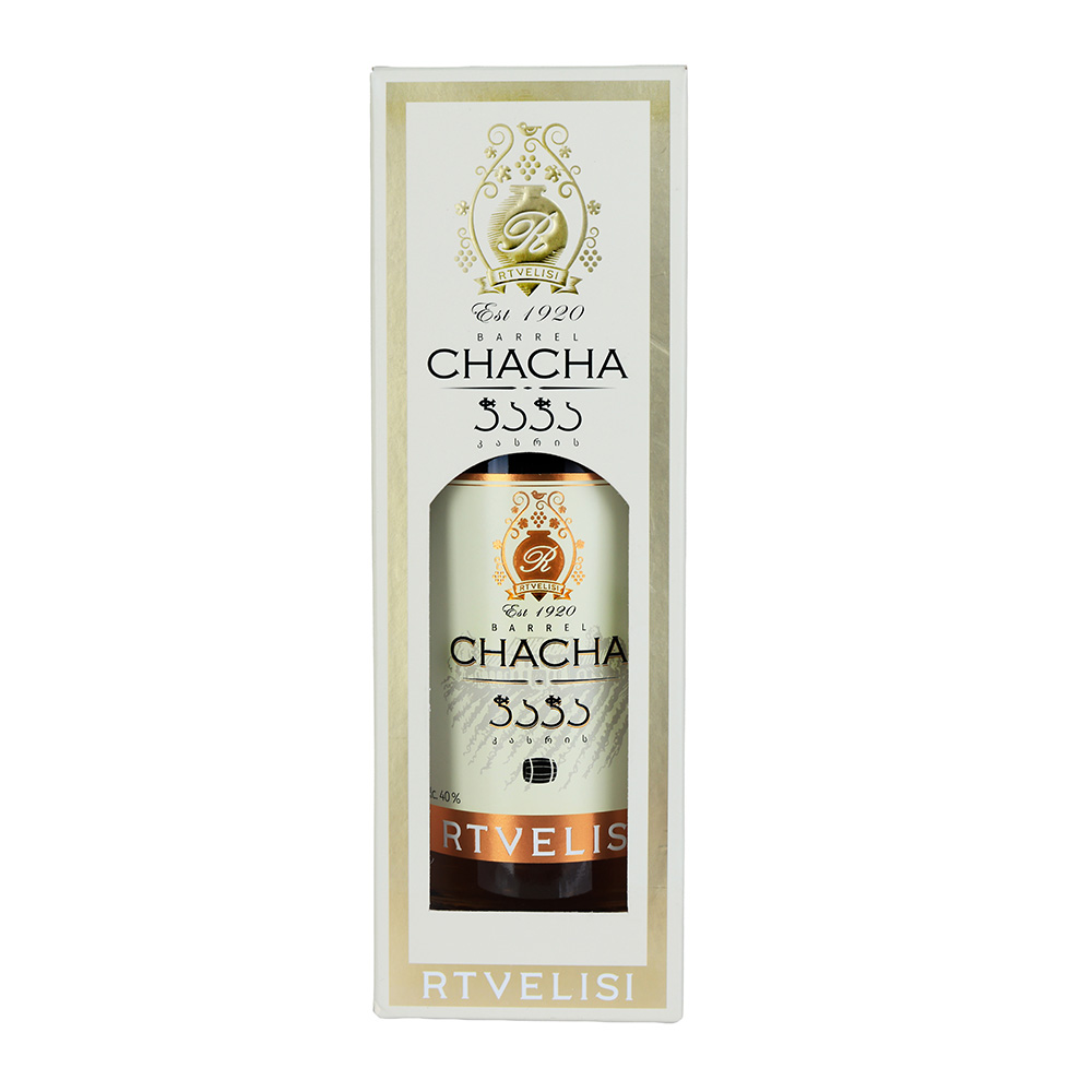 Chacha Rtvelisi Oak Barrel (With Box) 40% - 0.5L