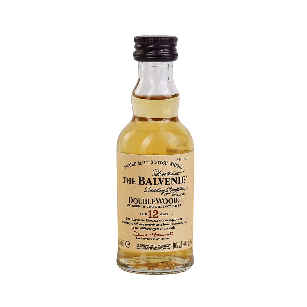 ვისკი Balvenie Doublewood Single Malt Scotch 12 Y.O. 40% - 0.05ლ