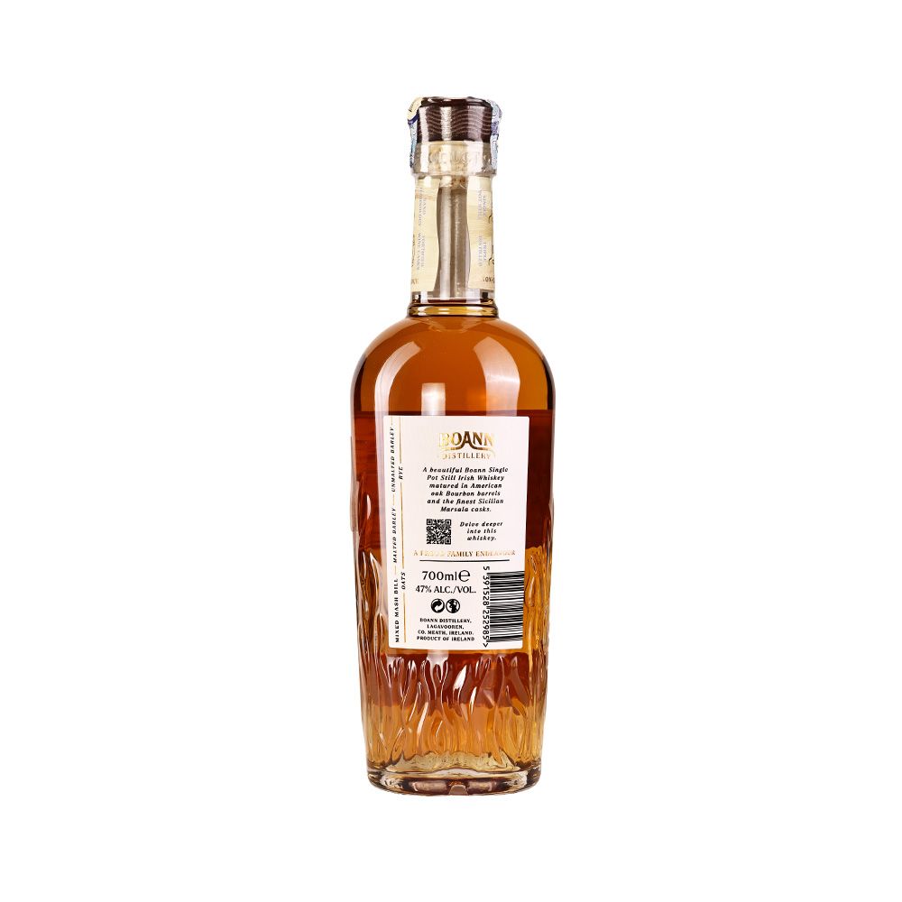 ვისკი Boann Distillery Single Pot Still Marsala Cask (ყუთით) 47% - 0.7ლ
