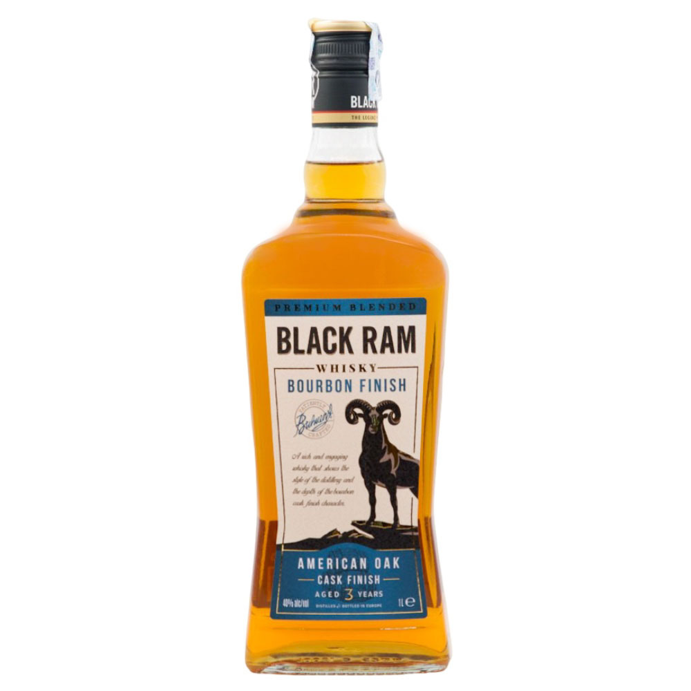 ვისკი Black Ram Bourbon Cask Finish 40% - 1.0ლ
