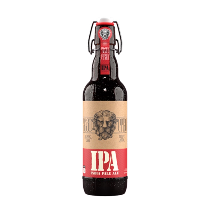 ლუდი შავი ლომი IPA (შუშა) 5.5% - 0.5ლ