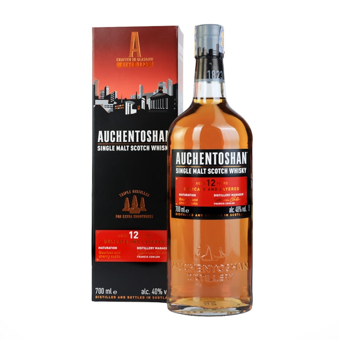 ვისკი Auchentoshan 12 Y.O. (ყუთით) 40% - 0.7ლ