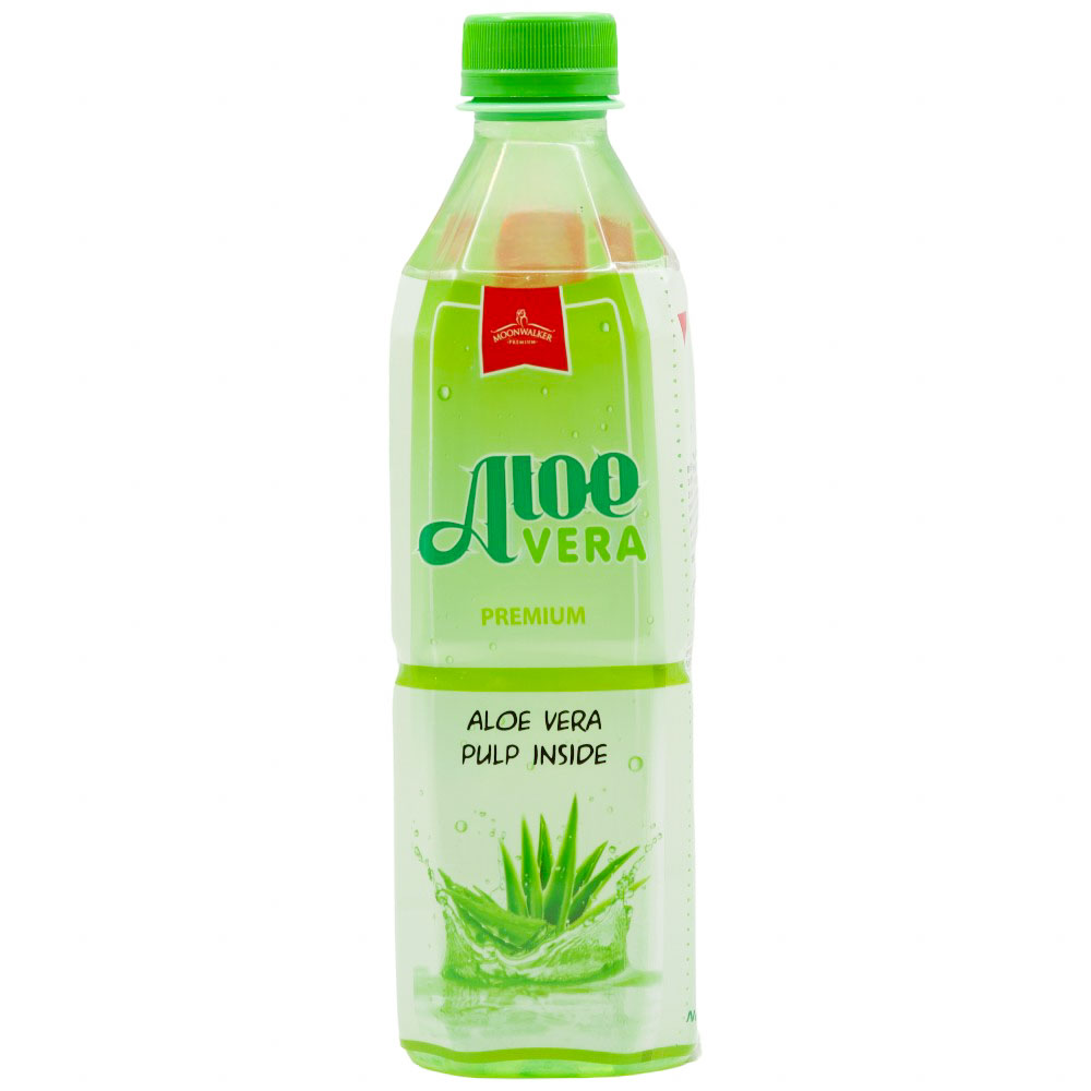 ნატურალური წვენი Moonwalker ალოე - 0.5ლ