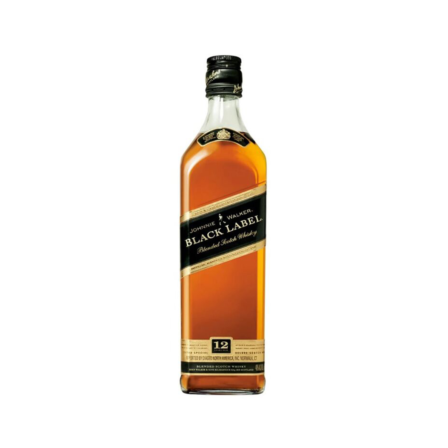 ვისკი Johnnie Walker Black Label Mixed Scotch 12 Y.O. 40% - 0.5ლ
