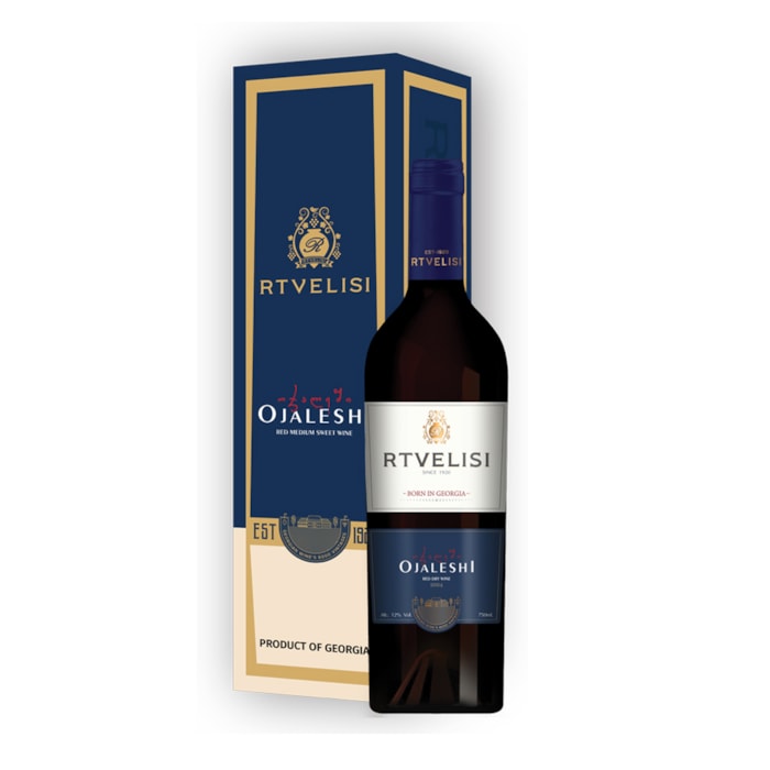 Wine Ojaleshi red Rtvelisi (With Box) 12% - 0.75L
