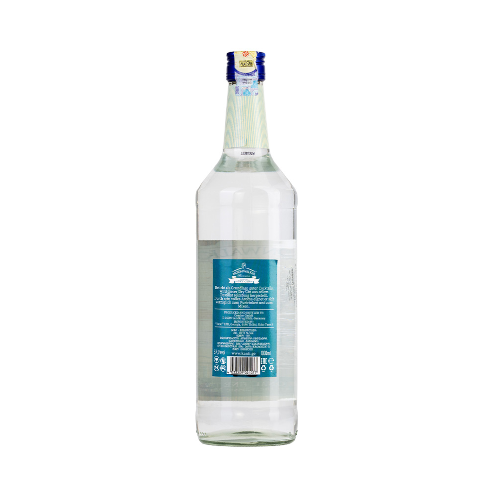 ჯინი Moonwalker London Dry 37.5% - 1.0ლ