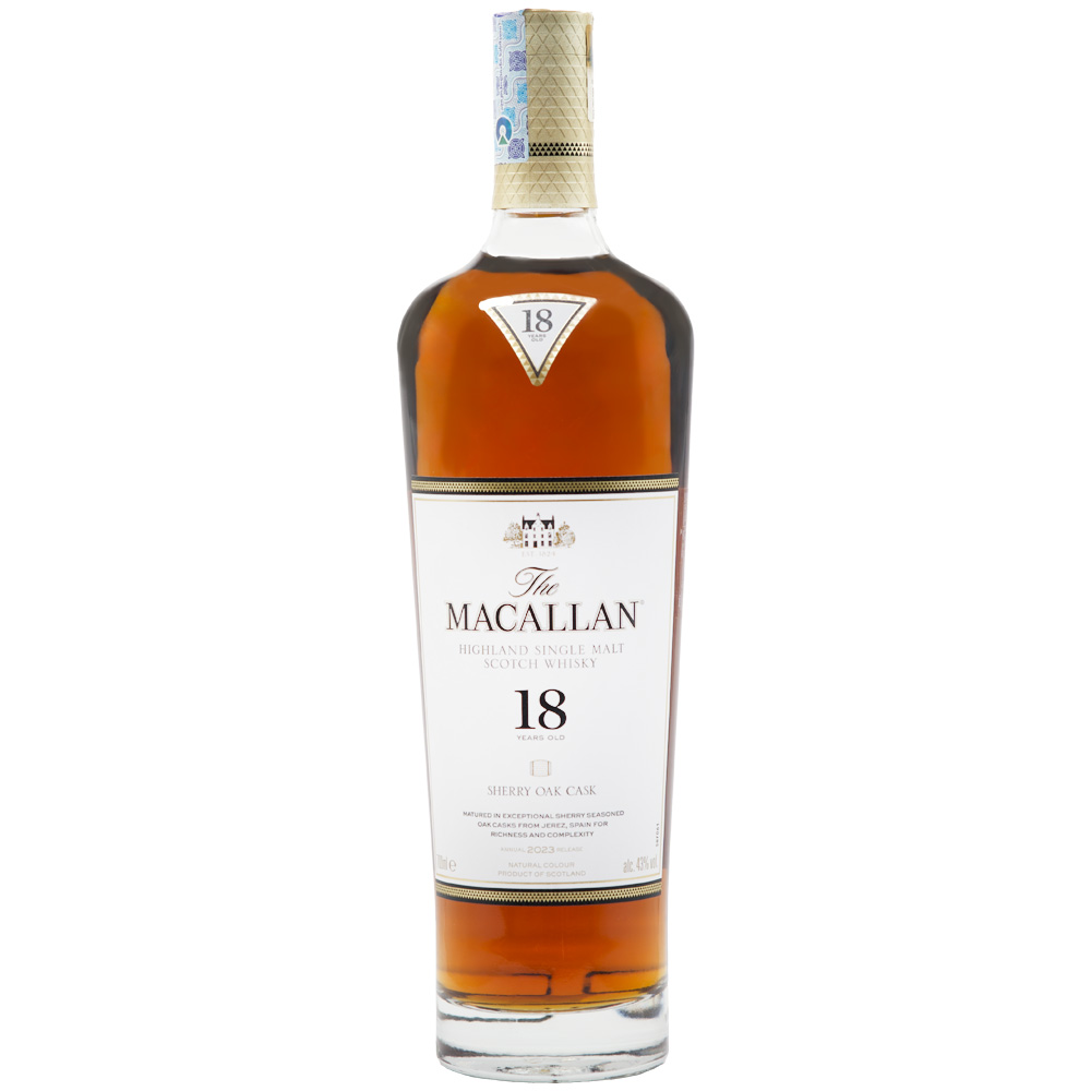 ვისკი The Macallan 18 Y.O. Sherry Oak 43% - 0.7ლ