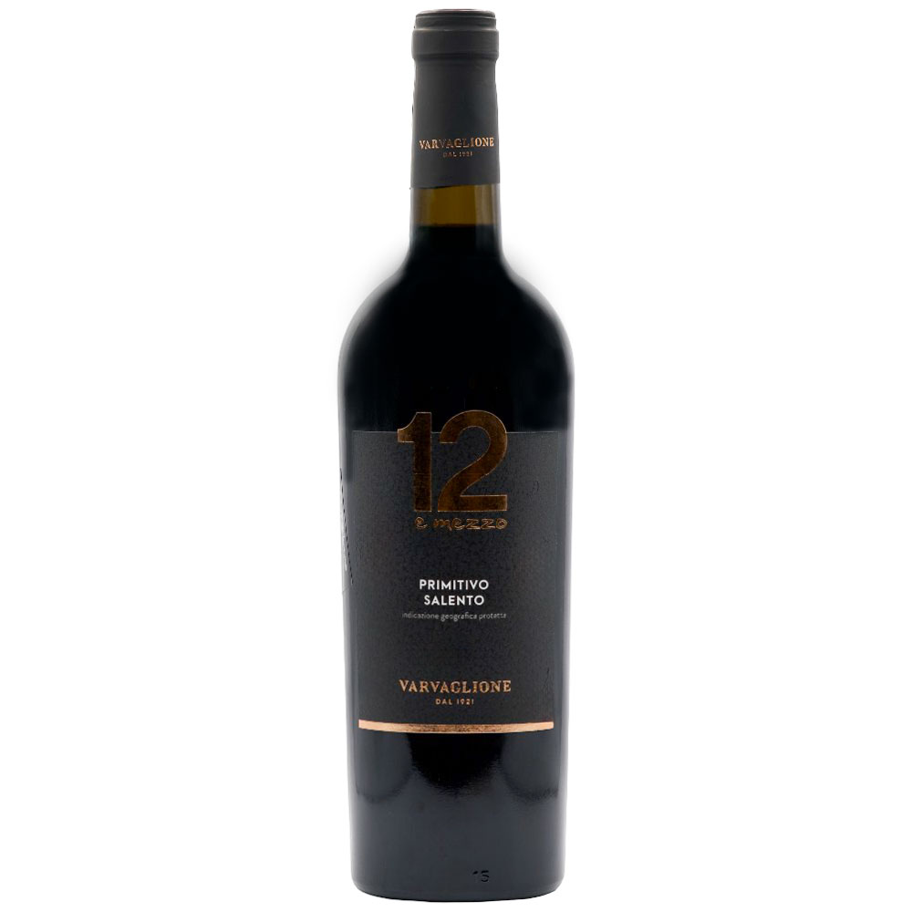 ღვინო IGP Primitivo del Salento 12 e mezzo 2021 Varvaglione 12.5% - 0.75ლ