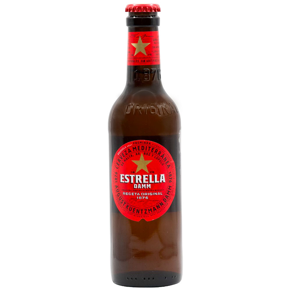 ლუდი Estrella Damm (შუშა) 5.4% - 0.33ლ