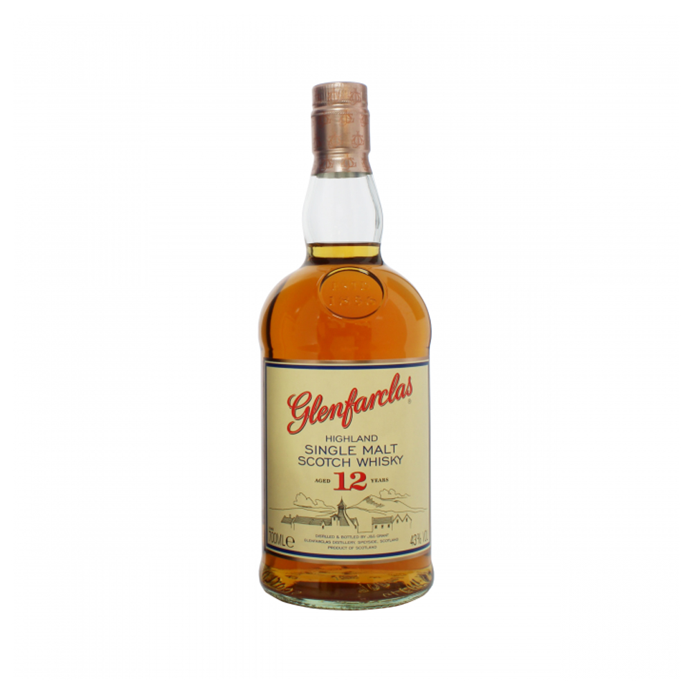 ვისკი Glenfarclas Single Malt Scotch 12 Y.O. 43% - 0.7ლ