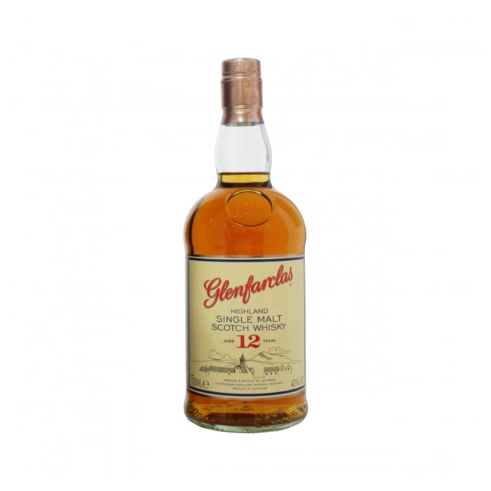 ვისკი Glenfarclas Single Malt Scotch 12 Y.O. 43% - 0.7ლ