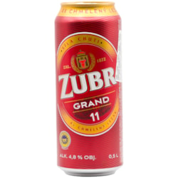 ლუდი Zubr Grand (ქილა) 4.8% - 0.5ლ