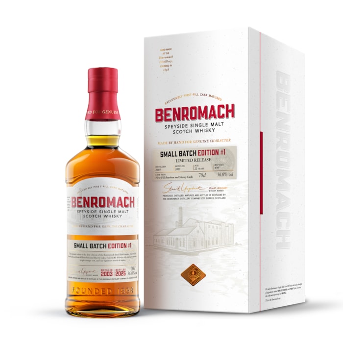 Whisky Benromach Speyside Single Malt Scotch Small Batch Edition #1 (With Box) 56% - 0.7L