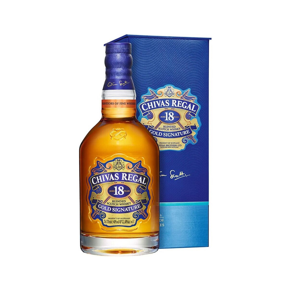ვისკი Chivas Regal Blended Scotch 18 Y.O. (ყუთით) 40% - 0.7ლ