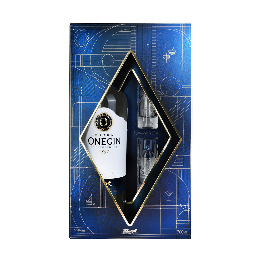 არაყი Onegin 40% (+2 ჭიქა) - 0.7ლ