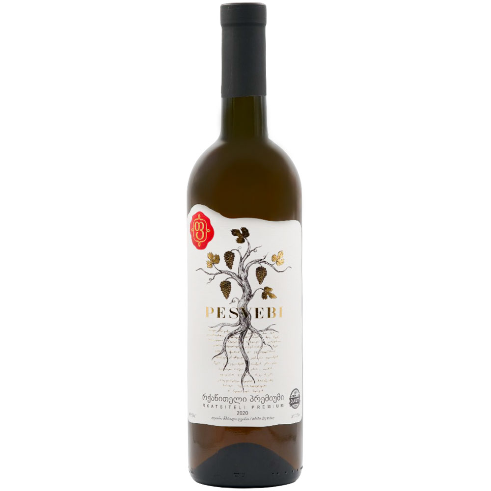 ღვინო რქაწითელი პრემიუმი ფესვები 12.5% - 0.75ლ