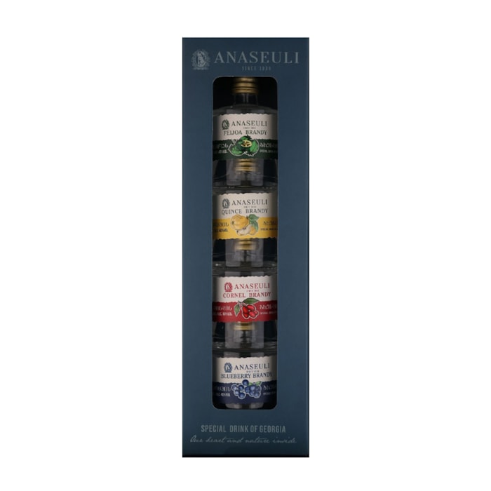 Chacha Brandy Gift Set Anaseuli 40% - 0.02L
