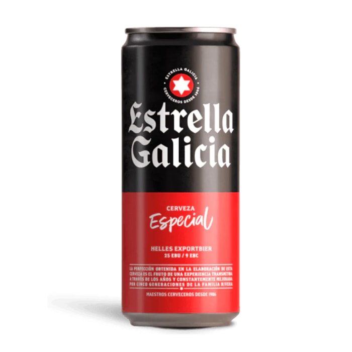 ლუდი Estrella Galicia Cerveza Especial (ქილა) 5.5% - 0.5ლ
