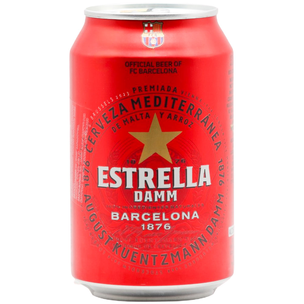 ლუდი Estrella Damm (ქილა) 5.4% - 0.33ლ