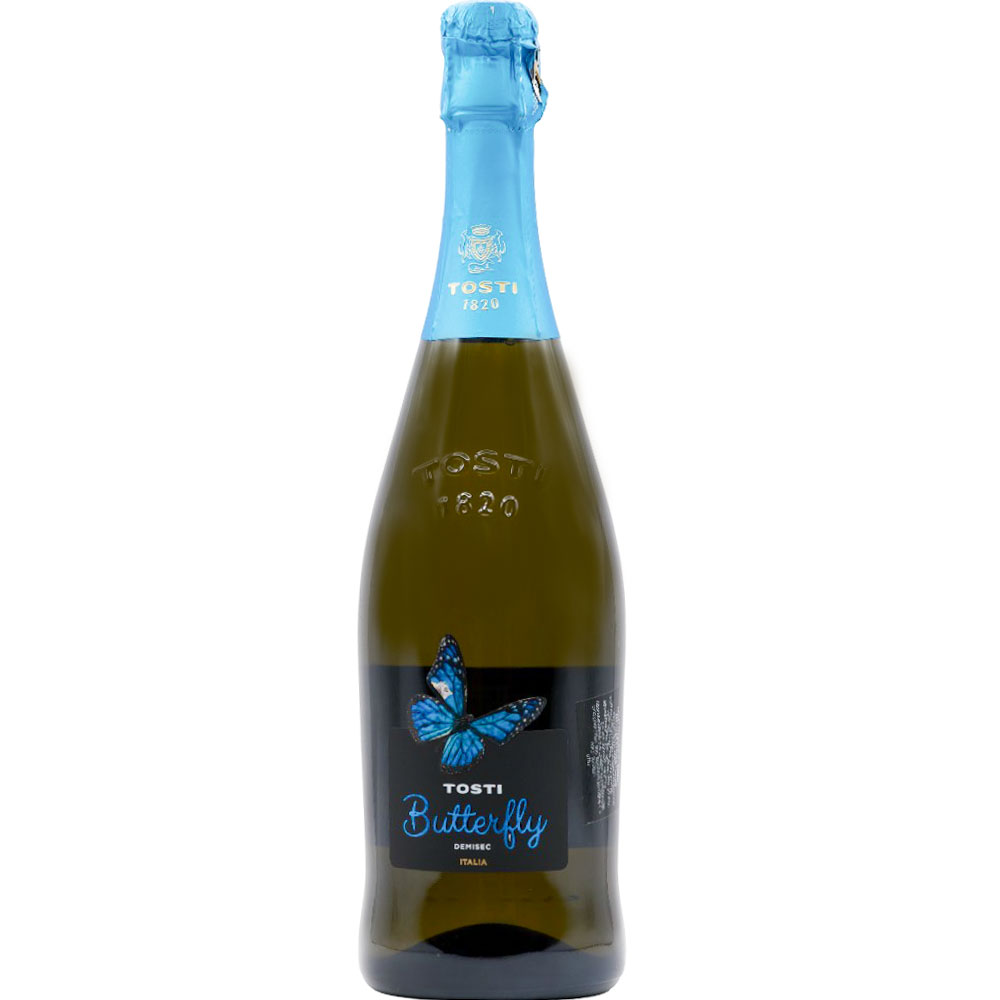 შუშხუნა ღვინო Demi-Sec Butterfly Tosti 7.5% - 0.75ლ