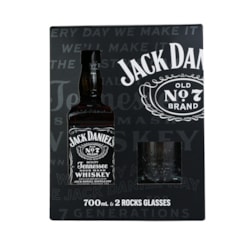 ვისკი Jack Daniels Old No. 7 Tennessee 4-7 Y.O. 40% (+2 ჭიქა) - 0.7ლ