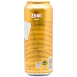ლუდი Zubr Gold (ქილა) 4.6% - 0.5ლ
