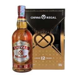 ვისკი Chivas Regal Blended Scotch 12 Y.O. 40% (+2 ჭიქა) - 0.7ლ