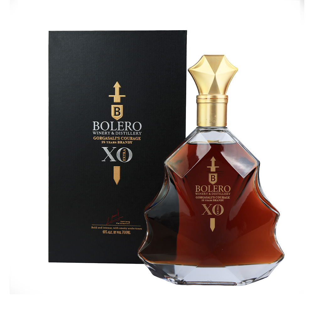 ბრენდი ბოლერო გორგასლის სიმამაცე Extra X.O. 18 Y.O. 40% (ყუთით) - 0.7ლ