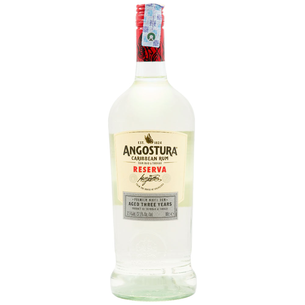 რომი Angostura Caribbean White 3 Y.O. 37.5% - 1.0ლ