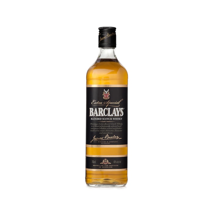 ვისკი Barclays Blended Scotch 3 Y.O. 40% - 0.7ლ