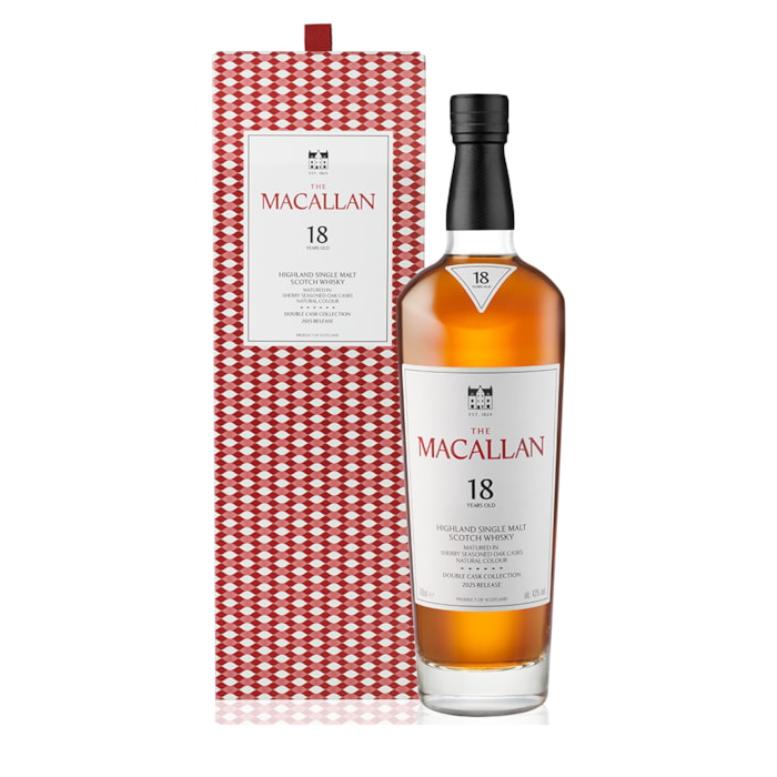 ვისკი The Macallan 18 Y.O. Double Cask (ყუთით) 43% - 0.7ლ
