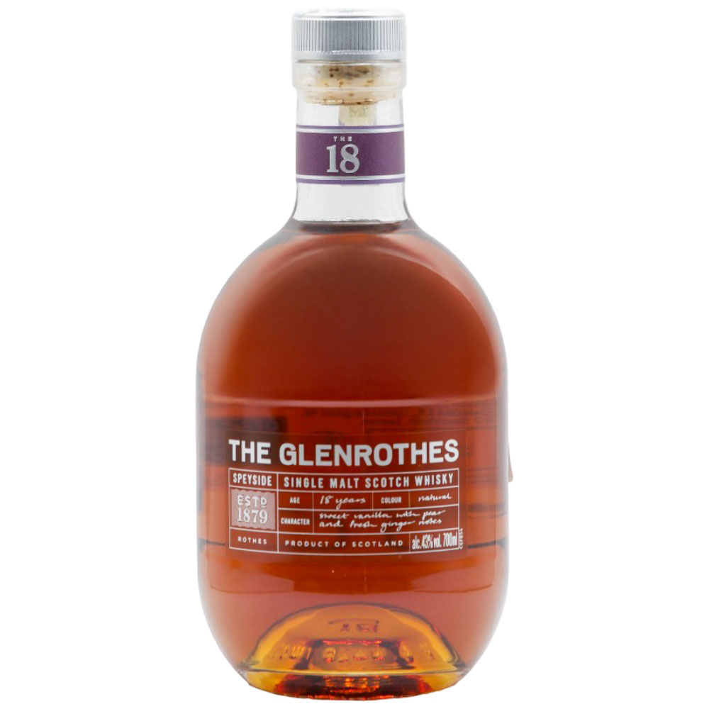 ვისკი Glenrothes 18 Y.O. Single Malt 43% - 0.7ლ