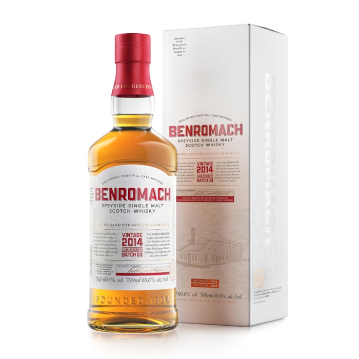 Whisky Benromach Speyside Single Malt Scotch Cask Strength Batch 03 (With Box) 60.6% - 0.7L