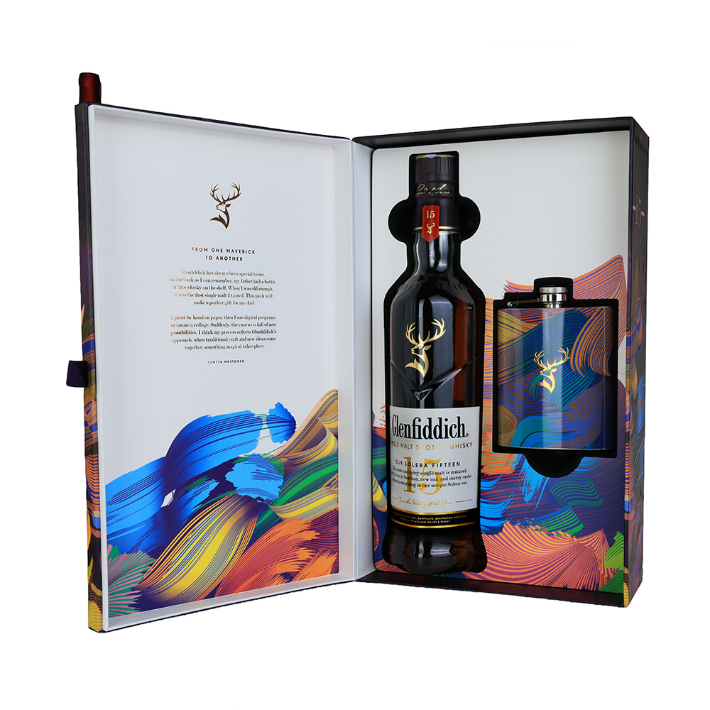 ვისკი Glenfiddich Single Malt Scotch 15 Y.O. 40% (ყუთით) - 0.7ლ
