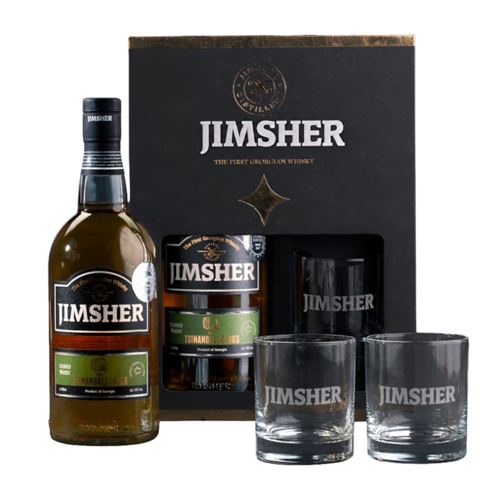 Whisky Jimsher Tsinandali Casks 40% (+2 Glasses) - 0.7L